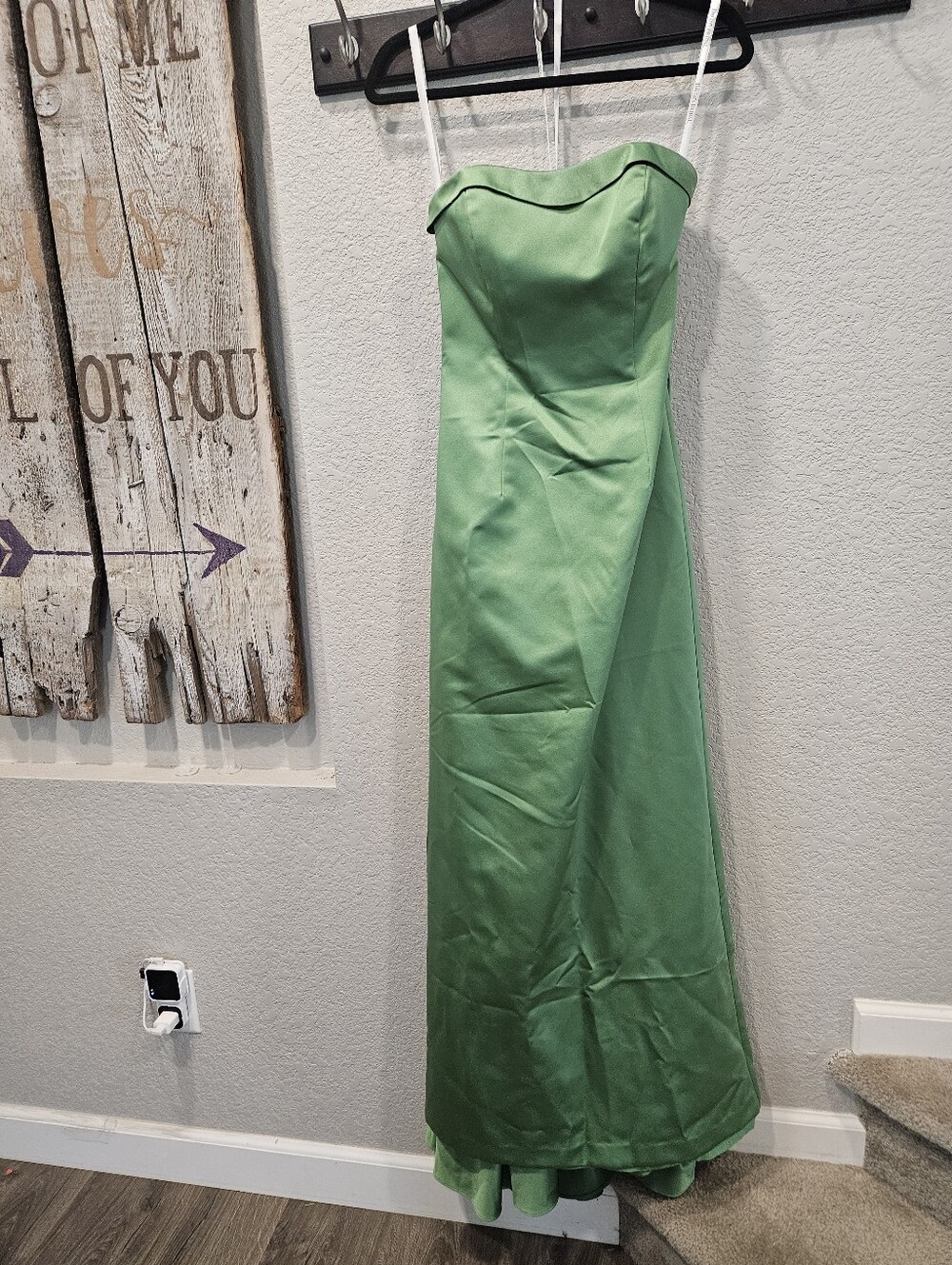 David's Bridal Strapless Dress